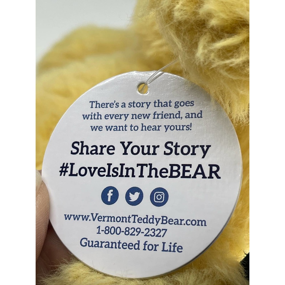 Vermont Teddy Bear 18” Puppy Dog Yellow Lab Golden Stuffed Animal W/ Tag* - Picture 13 of 15
